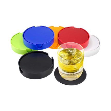 Set de Posavasos Plásticos Redondos