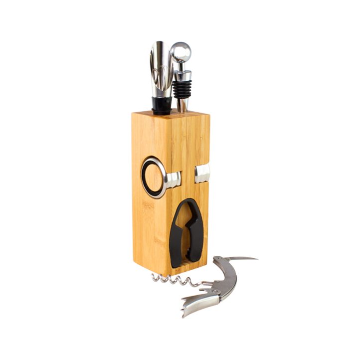 Set de Vino rectangular de Bamboo - imagen 3