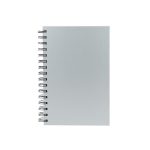 Cuaderno matemáticas tapa dura plateada