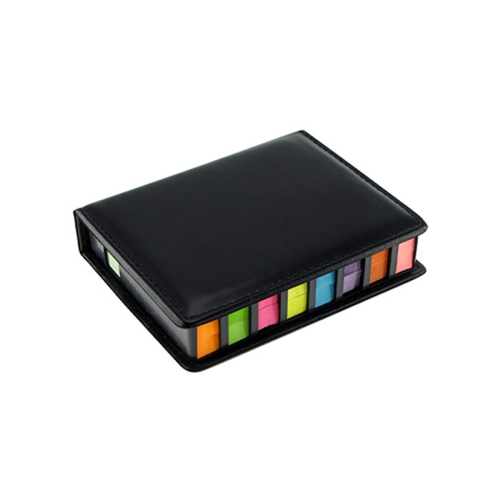OF16-_2 Set de Notas Adhesivas de PU Negro