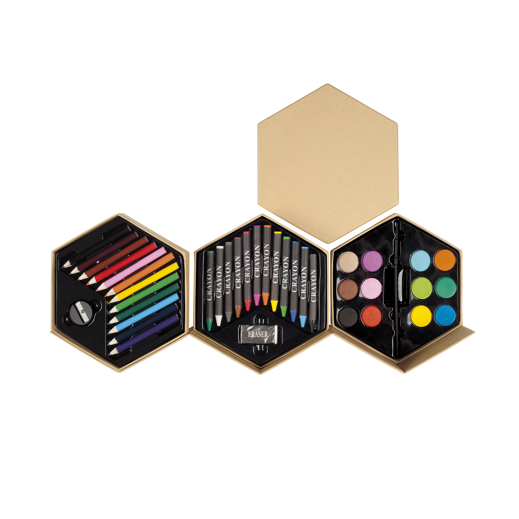 T474 Set De Pinturas Hexagono